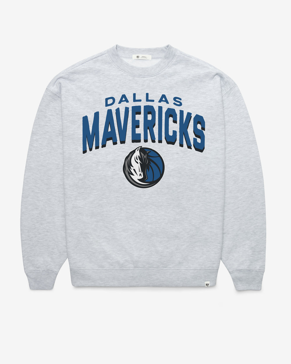 DALLAS MAVERICKS CAMPUS ARCH CLOUD '47 OVERSIZED CREW WOMENS RELAY GREY