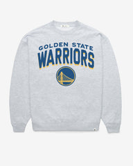 GOLDEN STATE WARRIORS CAMPUS ARCH CLOUD '47 OVERSIZED CREW WOMENS RELAY GREY