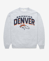 DENVER BRONCOS CAMPUS ARCH CLOUD '47 OVERSIZED CREW WOMENS RELAY GREY