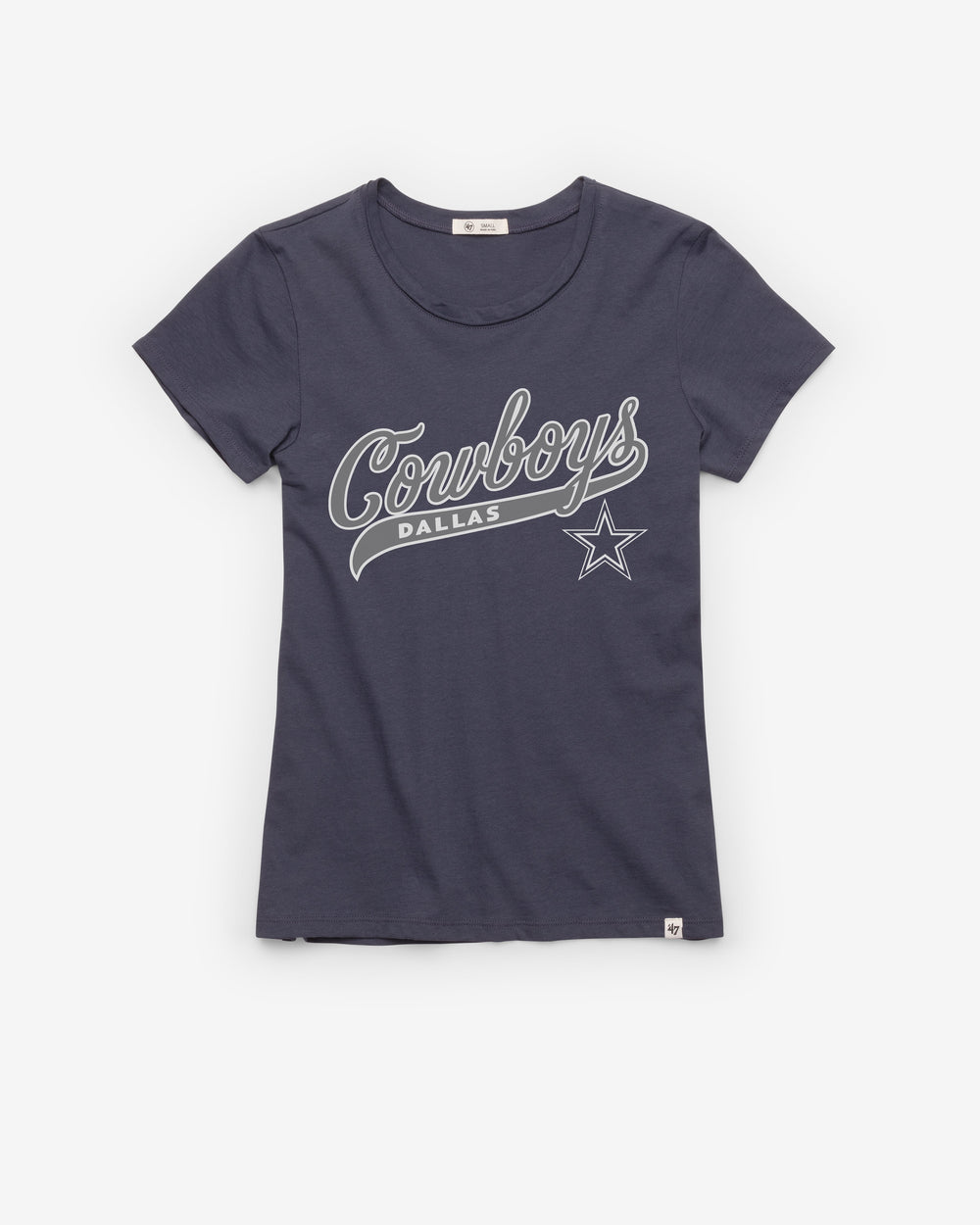 DALLAS COWBOYS TAIL SWEEP '47 FRANKIE TEE WOMENS ATLAS BLUE