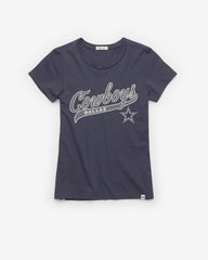 DALLAS COWBOYS TAIL SWEEP '47 FRANKIE TEE WOMENS ATLAS BLUE