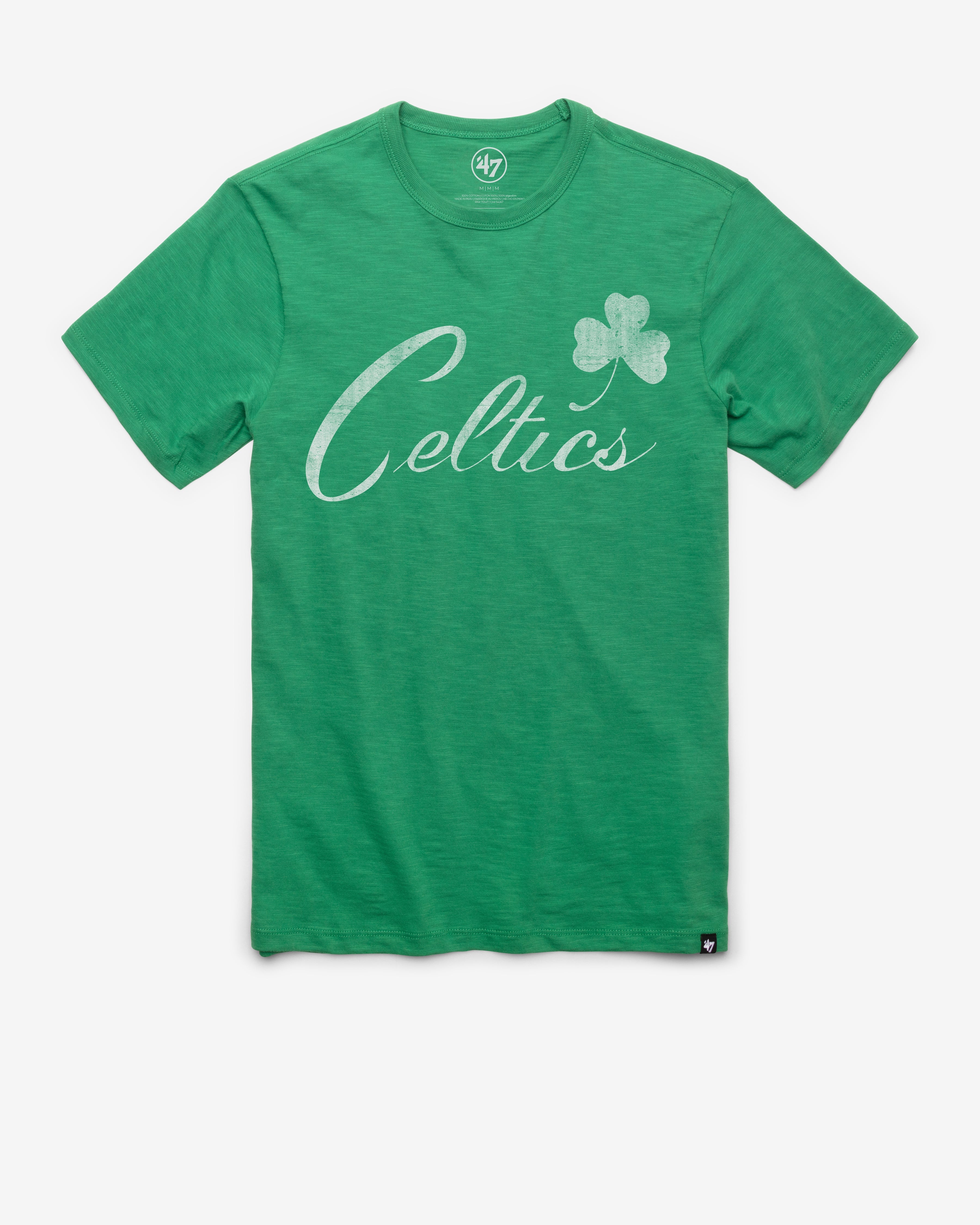BOSTON CELTICS HARDWOOD CLASSICS GRIT '47 SCRUM TEE KELLY