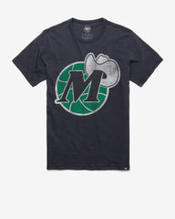 DALLAS MAVERICKS HARDWOOD CLASSICS GRIT '47 SCRUM TEE FALL NAVY