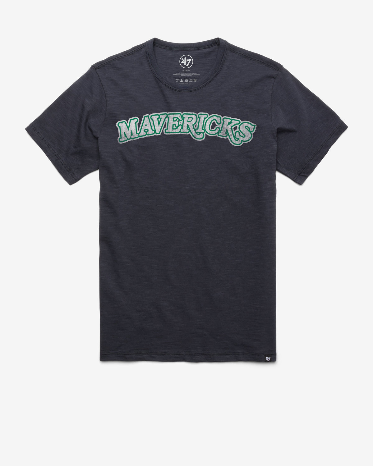 DALLAS MAVERICKS HARDWOOD CLASSICS GRIT WORDMARK '47 SCRUM TEE FALL NAVY