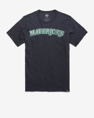 DALLAS MAVERICKS HARDWOOD CLASSICS GRIT WORDMARK '47 SCRUM TEE FALL NAVY