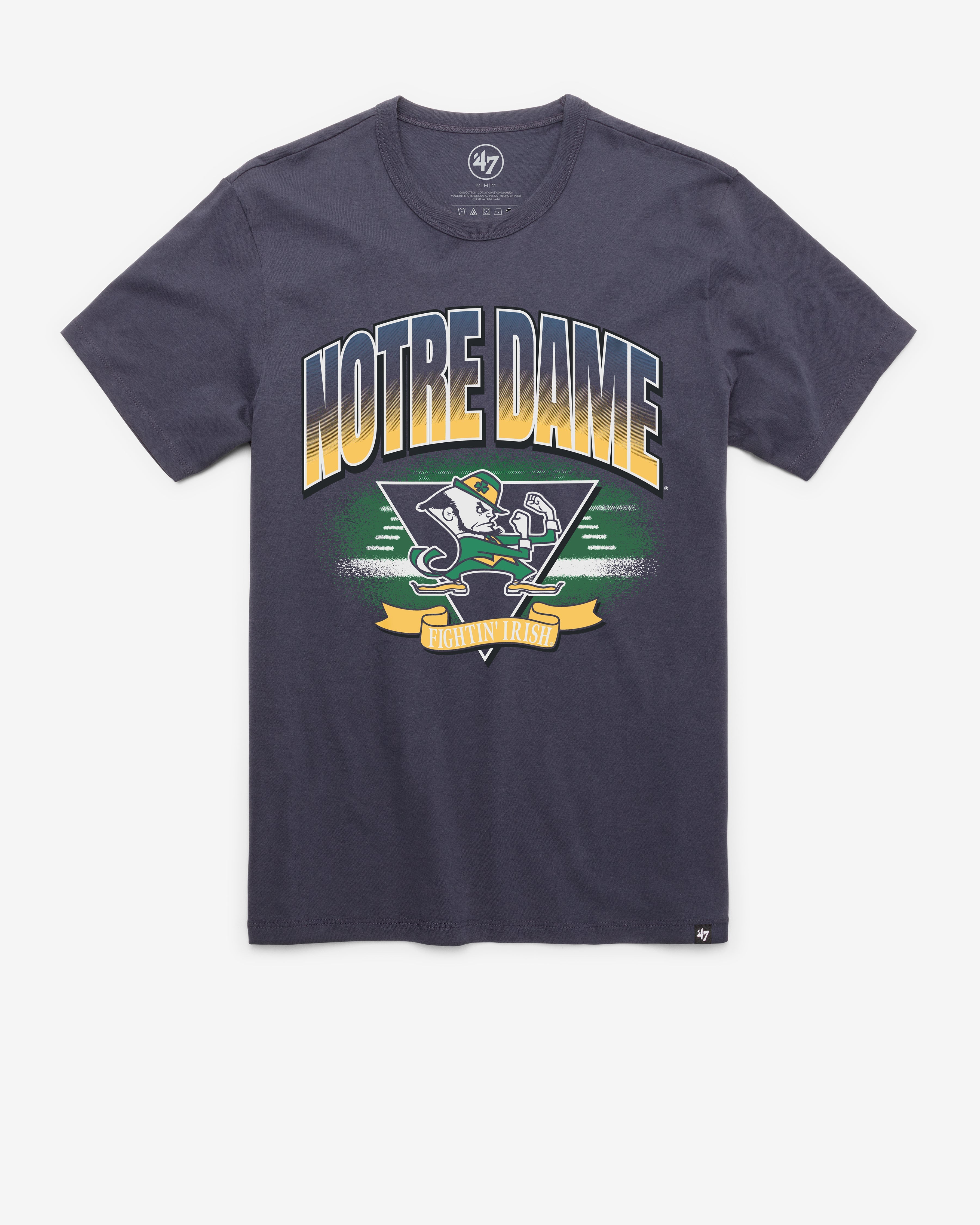 NOTRE DAME FIGHTIN IRISH ARENA FADE '47 FRANKLIN TEE ATLAS BLUE
