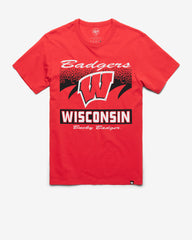WISCONSIN BADGERS WAVER '47 FRANKLIN TEE RACER RED