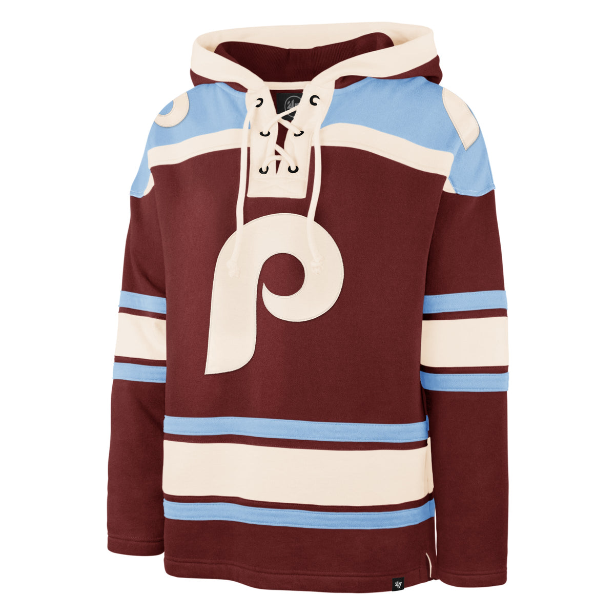 PHILADELPHIA PHILLIES COOPERSTOWN SUPERIOR '47 LACER HOOD CARDINAL