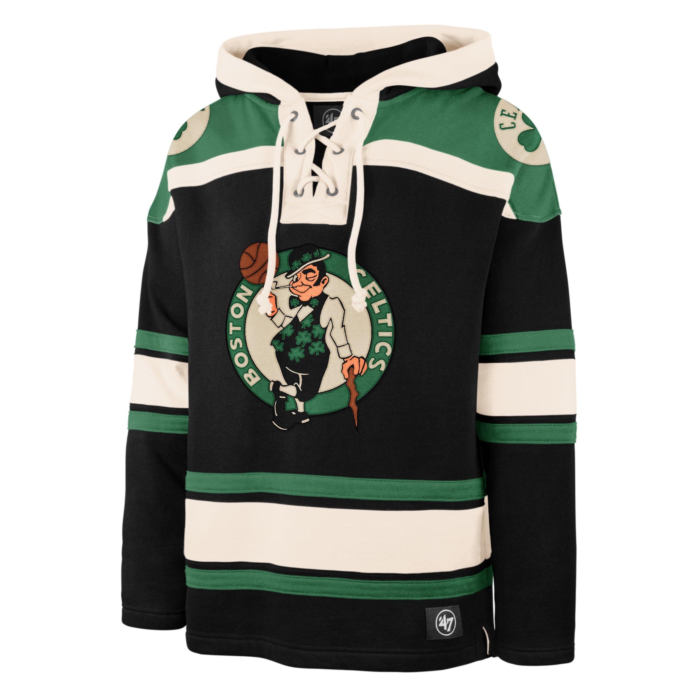 BOSTON CELTICS SUPERIOR '47 LACER HOOD JET BLACK