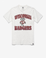 WISCONSIN BADGERS OVERRUN '47 SCRUM TEE WHITE WASH