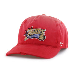 PHILADELPHIA 76ERS HARDWOOD CLASSICS WORN '47 HITCH LC LOW CROWN RED