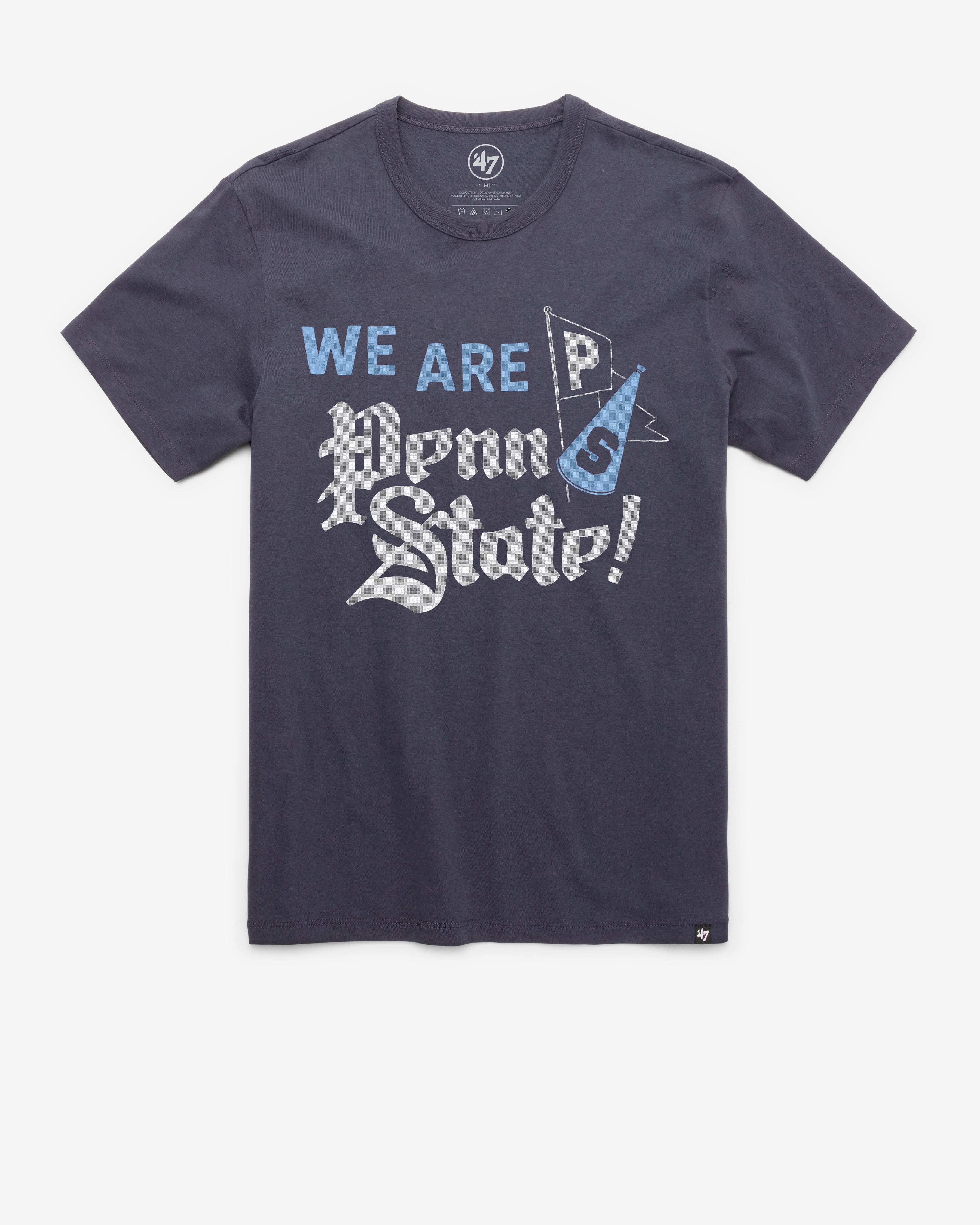 PENN STATE NITTANY LIONS VINTAGE VARSITY HOUSE '47 FRANKLIN TEE ATLAS BLUE