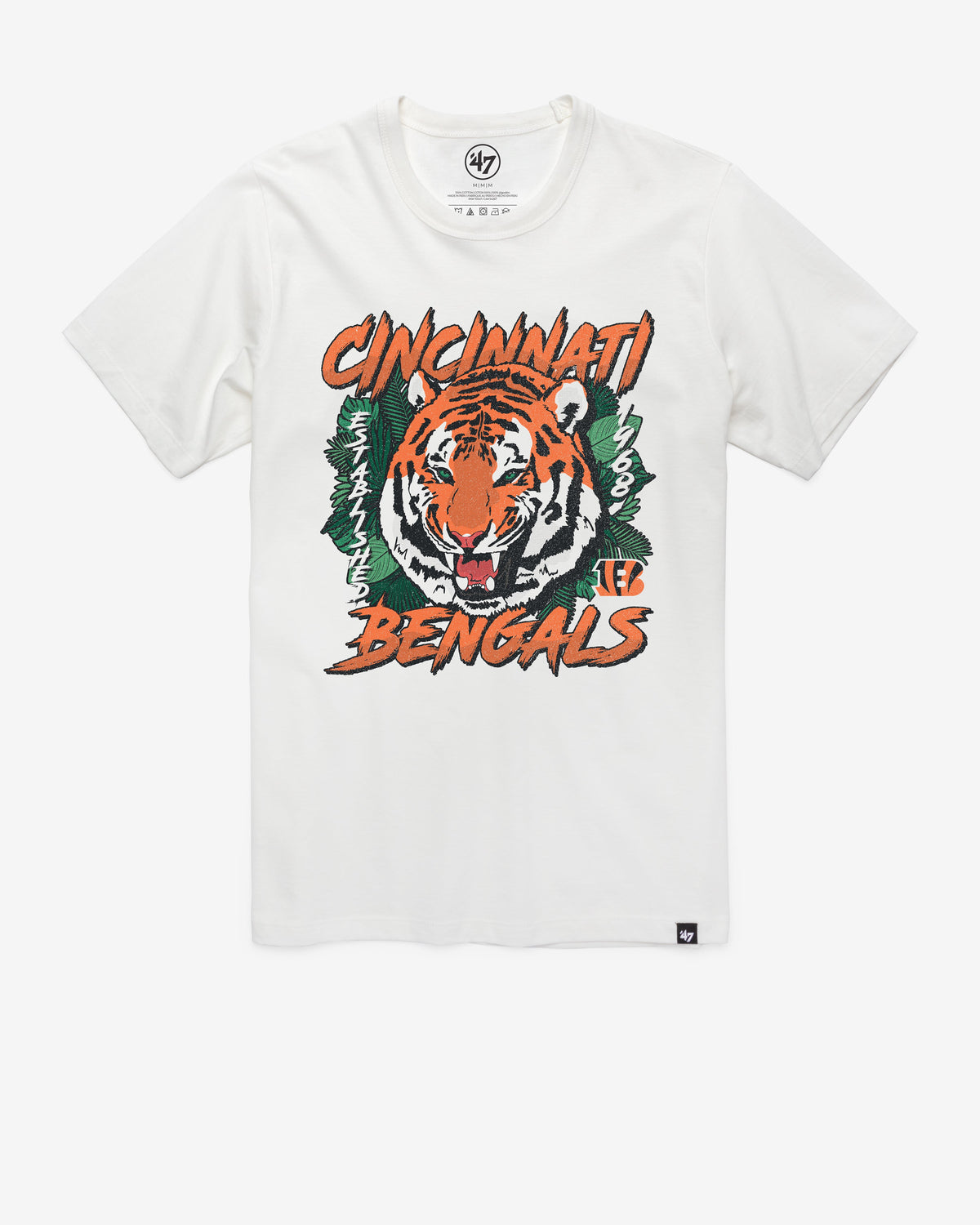 CINCINNATI BENGALS REGIONAL '47 FRANKLIN TEE WHITE WASH