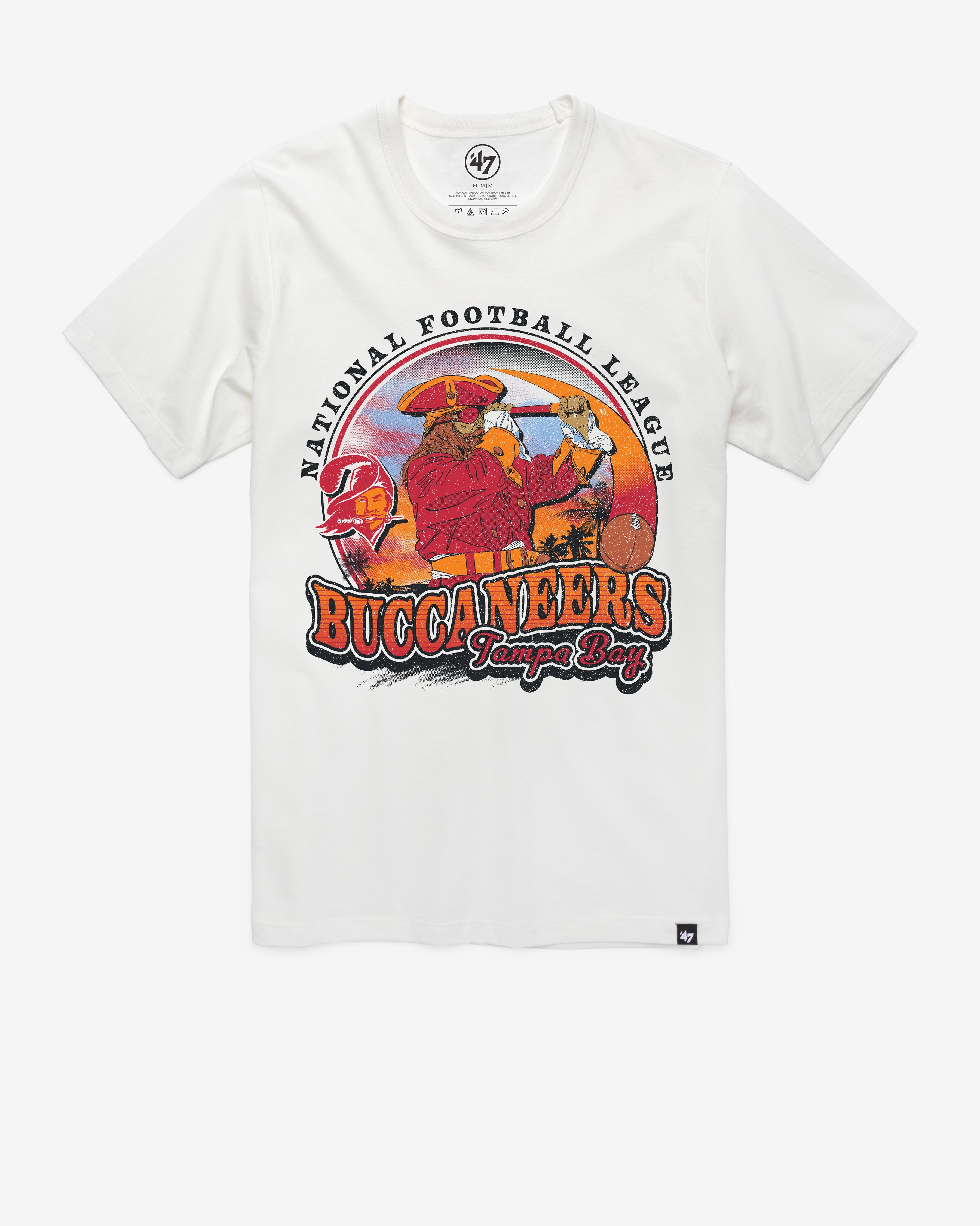 TAMPA BAY BUCCANEERS HISTORIC REGIONAL '47 FRANKLIN TEE WHITE WASH