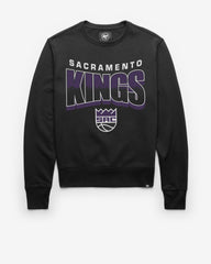 SACRAMENTO KINGS BRUSH BY '47 HEADLINE CREW JET BLACK