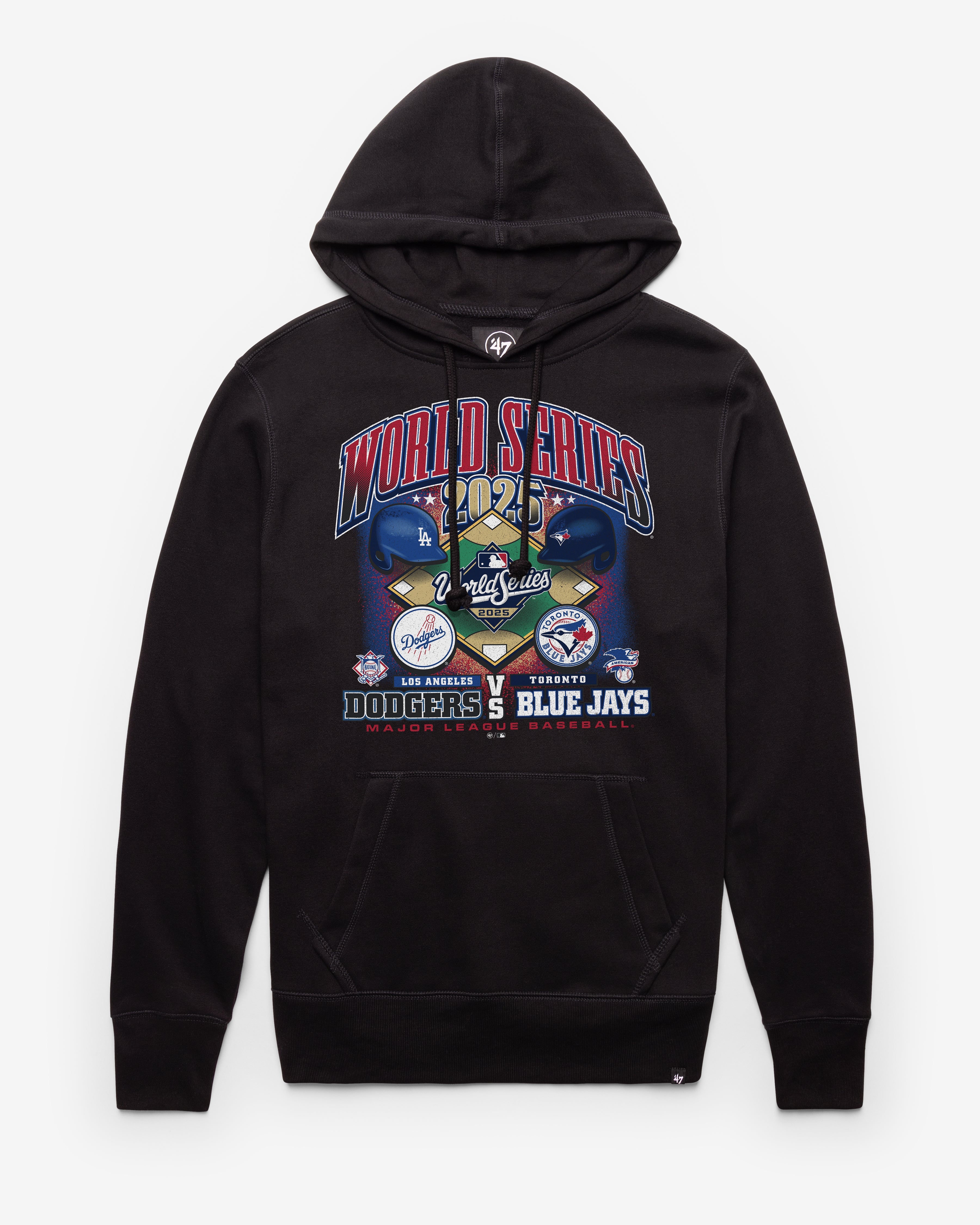 LOS ANGELES DODGERS / TORONTO BLUE JAYS MLB WORLD SERIES DUELING '47 HEADLINE HOOD JET BLACK