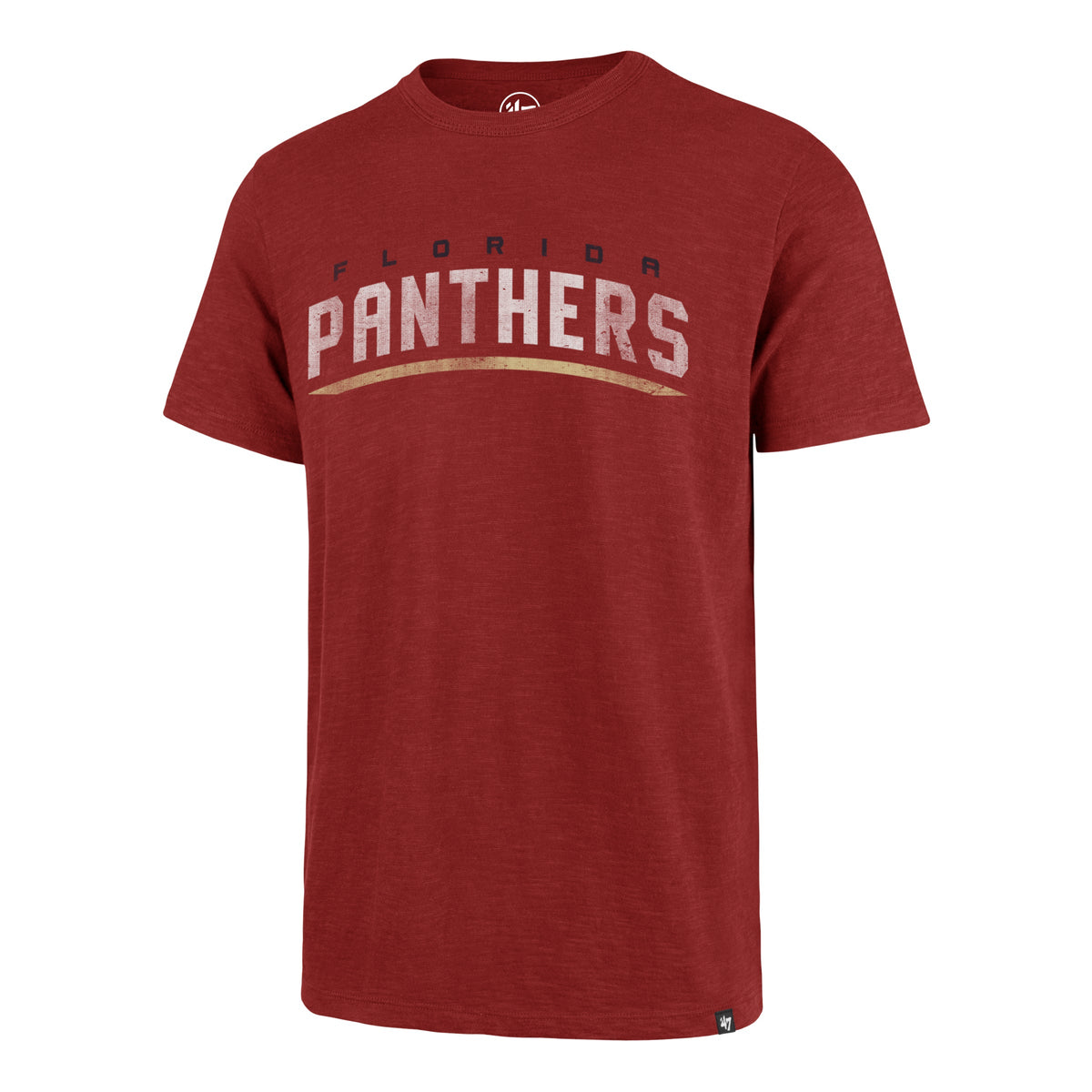 FLORIDA PANTHERS GRIT WORDMARK '47 SCRUM TEE RESCUE RED