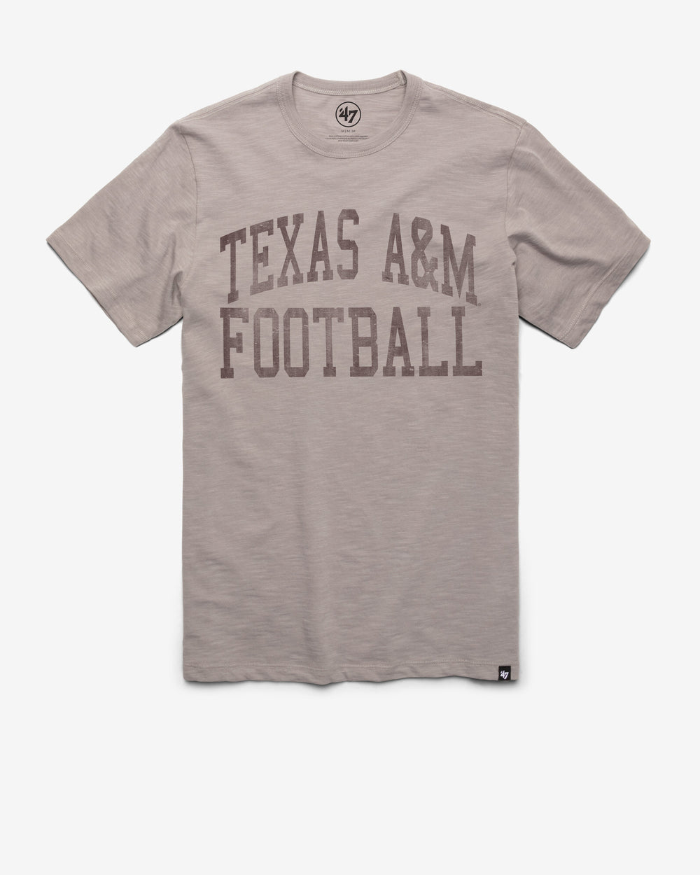 TEXAS A&M AGGIES CLASSIC BLOCK '47 SCRUM TEE WOLF GREY