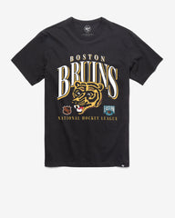 BOSTON BRUINS VINTAGE CREASE '47 FRANKLIN TEE FLINT BLACK