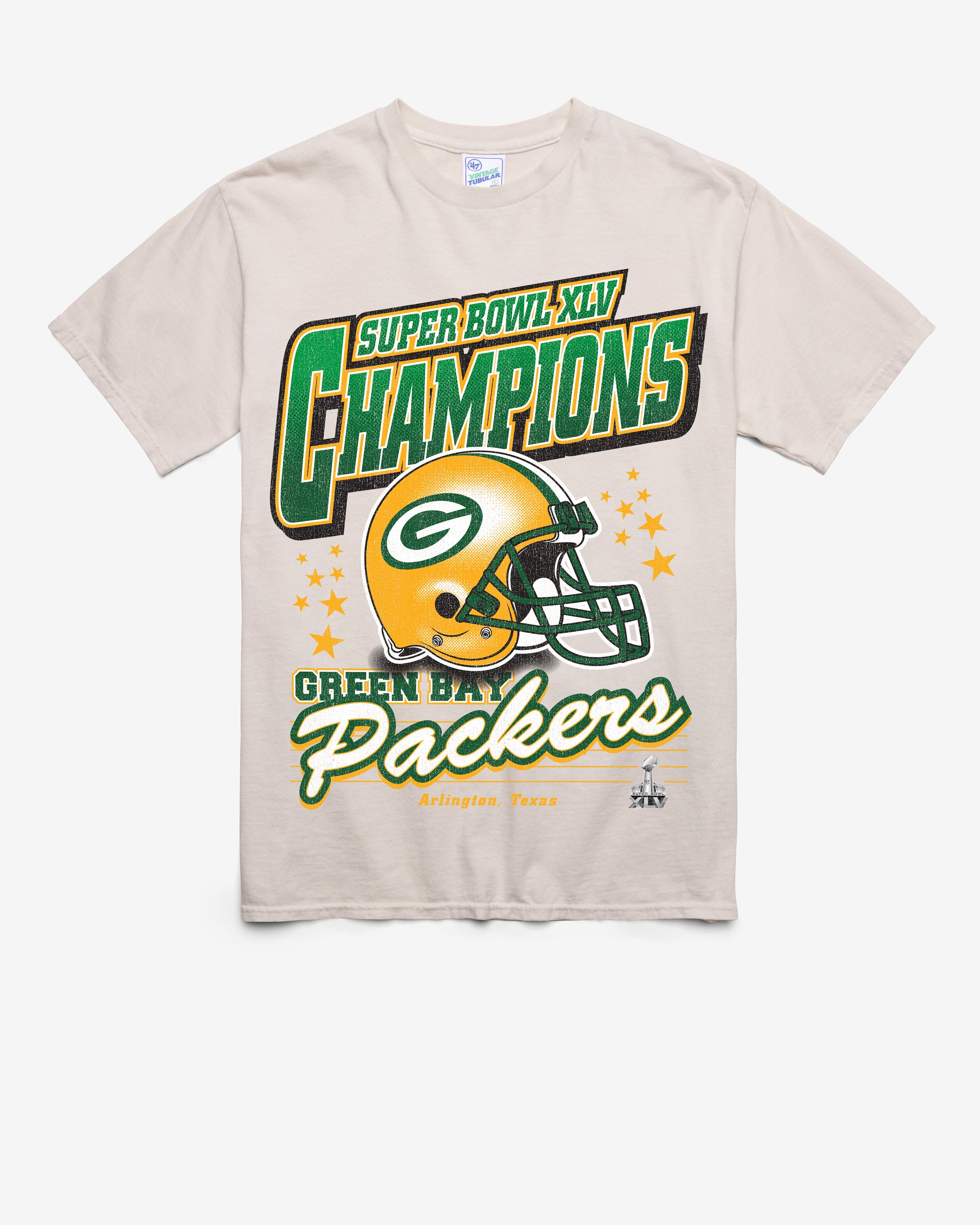 GREEN BAY PACKERS GRIDIRON LOCKER VINTAGE '47 TUBULAR TEE DUNE