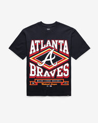 ATLANTA BRAVES HEATER '47 FOUNDATION TEE NAVY