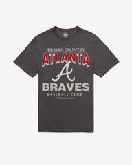 ATLANTA BRAVES HEAD ON '47 SCRUM TEE CHARCOAL
