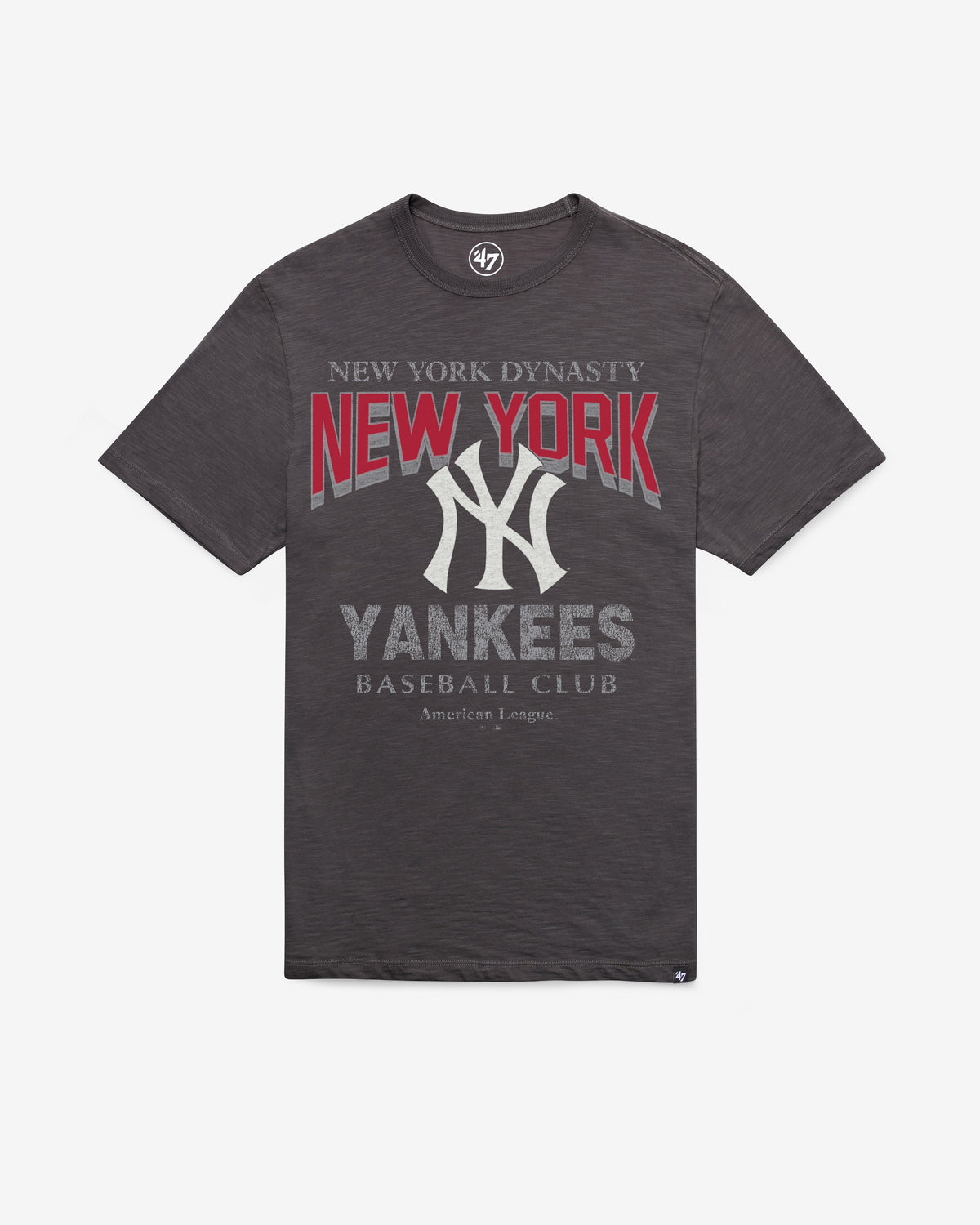 NEW YORK YANKEES HEAD ON '47 SCRUM TEE CHARCOAL