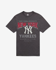 NEW YORK YANKEES HEAD ON '47 SCRUM TEE CHARCOAL