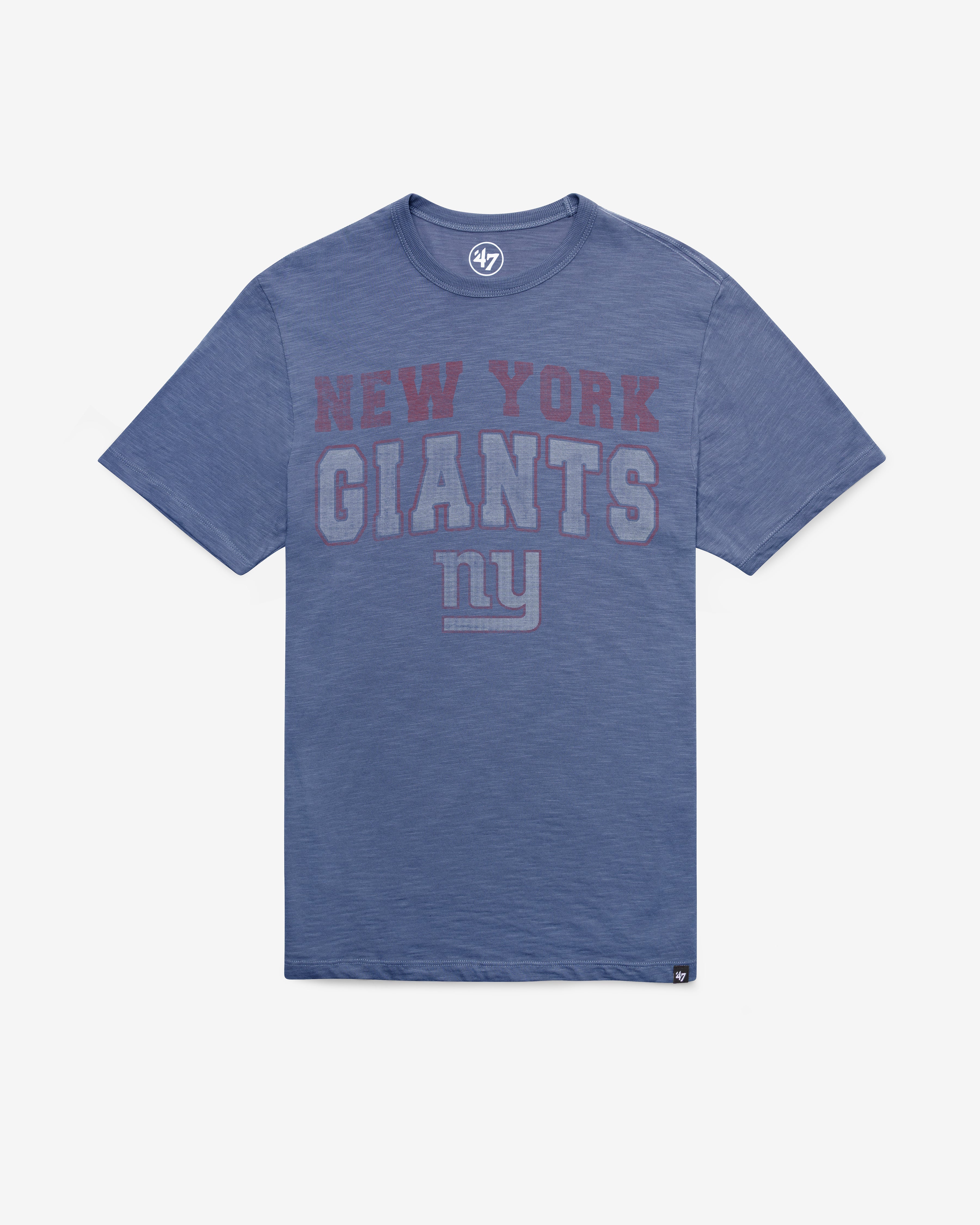NEW YORK GIANTS STADIUM WAVE '47 SCRUM TEE BLEACHER BLUE