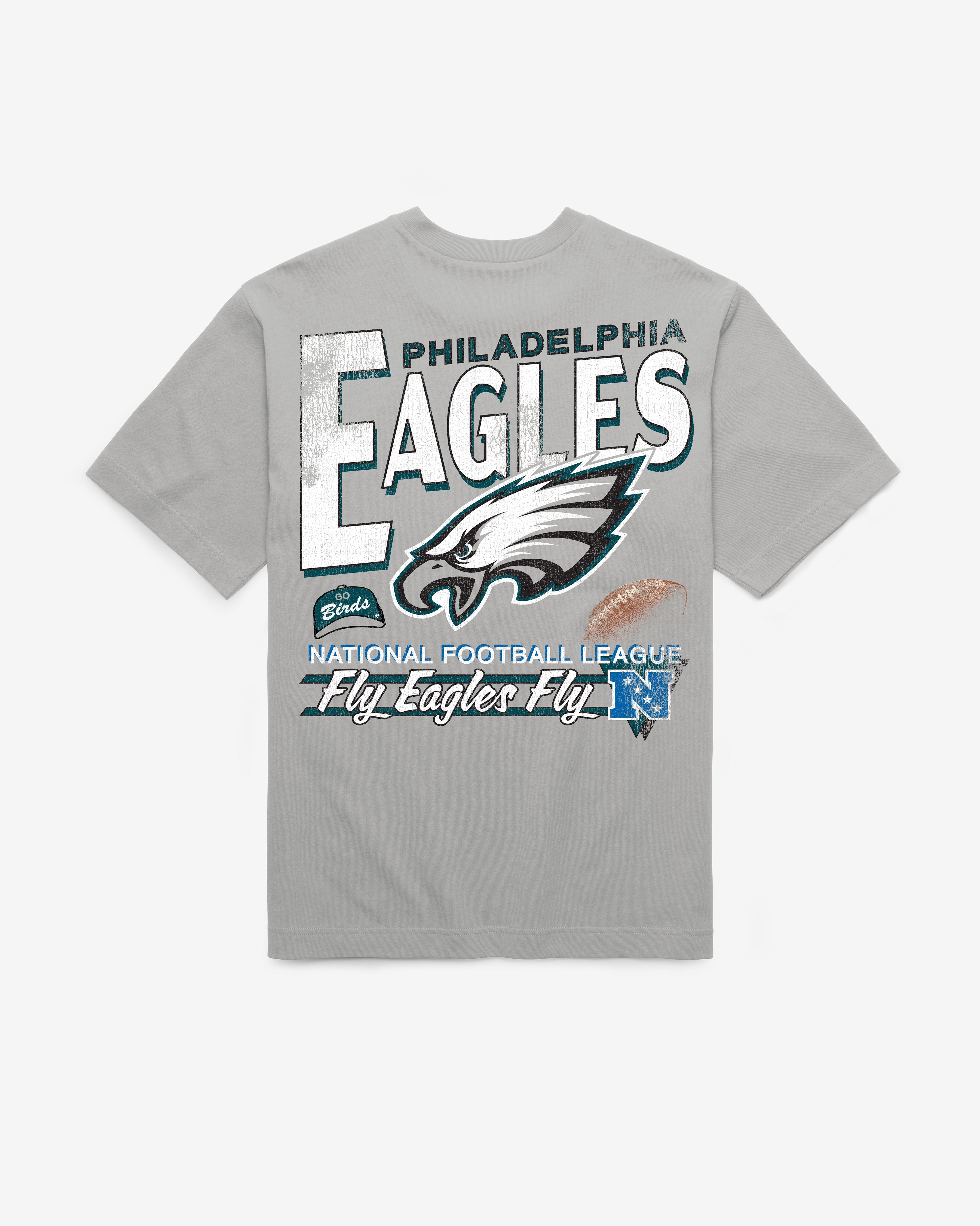 PHILADELPHIA EAGLES UNDER BAR '47 FOUNDATION TEE WOLF GREY
