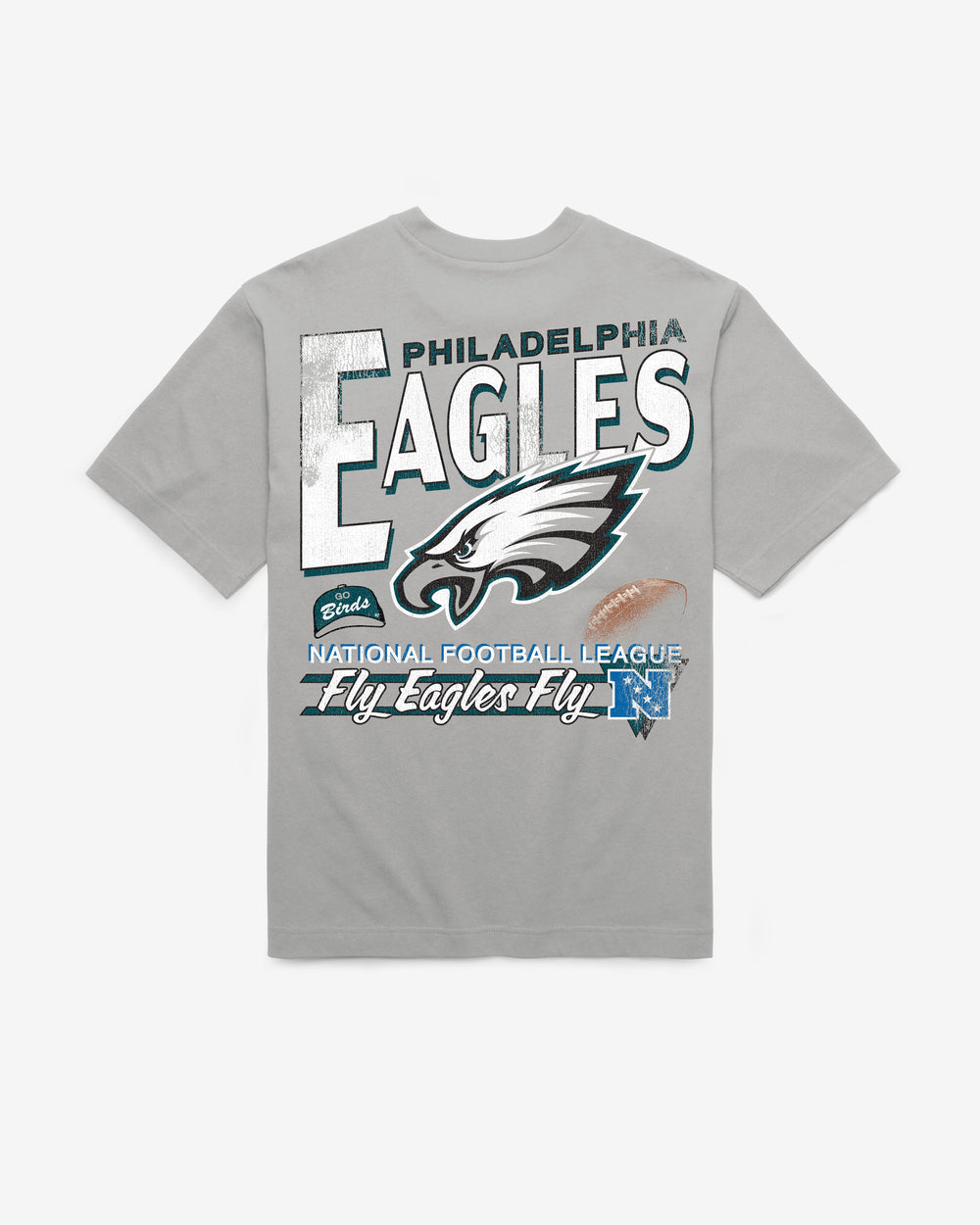 PHILADELPHIA EAGLES UNDER BAR '47 FOUNDATION TEE WOLF GREY
