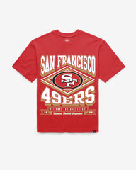 SAN FRANCISCO 49ERS HEATER '47 FOUNDATION TEE RED