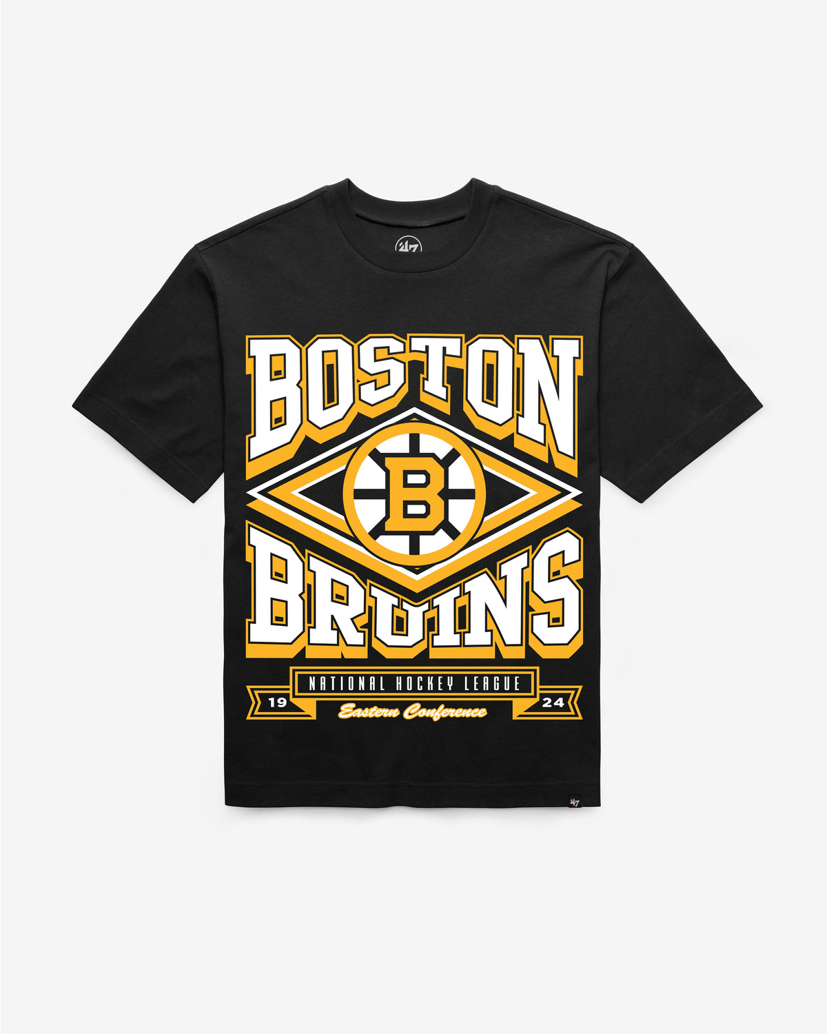 BOSTON BRUINS HEATER '47 FOUNDATION TEE BLACK