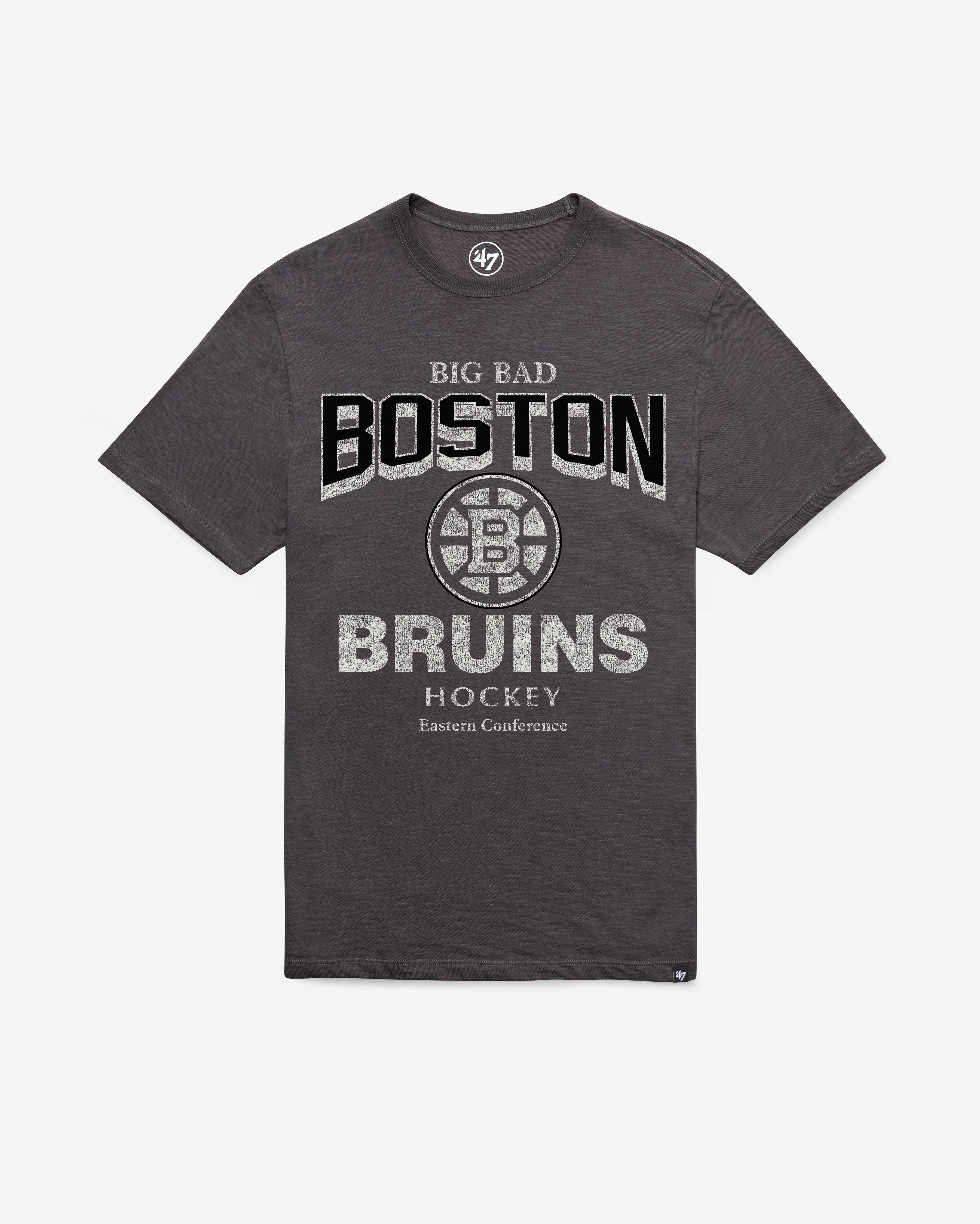 BOSTON BRUINS HEAD ON '47 SCRUM TEE CHARCOAL