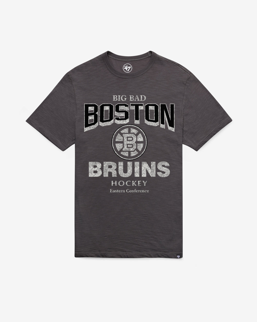 BOSTON BRUINS HEAD ON '47 SCRUM TEE CHARCOAL