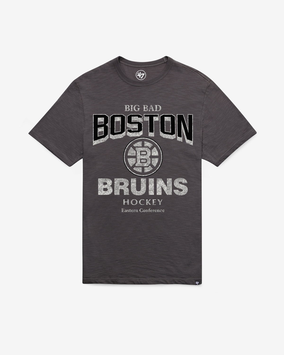 BOSTON BRUINS HEAD ON '47 SCRUM TEE CHARCOAL