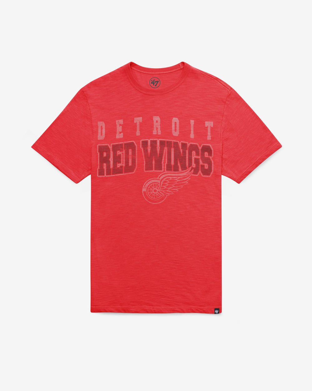DETROIT RED WINGS STADIUM WAVE '47 SCRUM TEE RESCUE RED