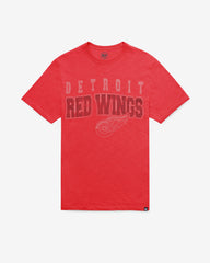 DETROIT RED WINGS STADIUM WAVE '47 SCRUM TEE RESCUE RED