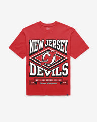 NEW JERSEY DEVILS HEATER '47 FOUNDATION TEE RED