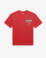 NEW JERSEY DEVILS UNDER BAR '47 FOUNDATION TEE RED