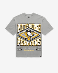 PITTSBURGH PENGUINS HEATER '47 FOUNDATION TEE WOLF GREY