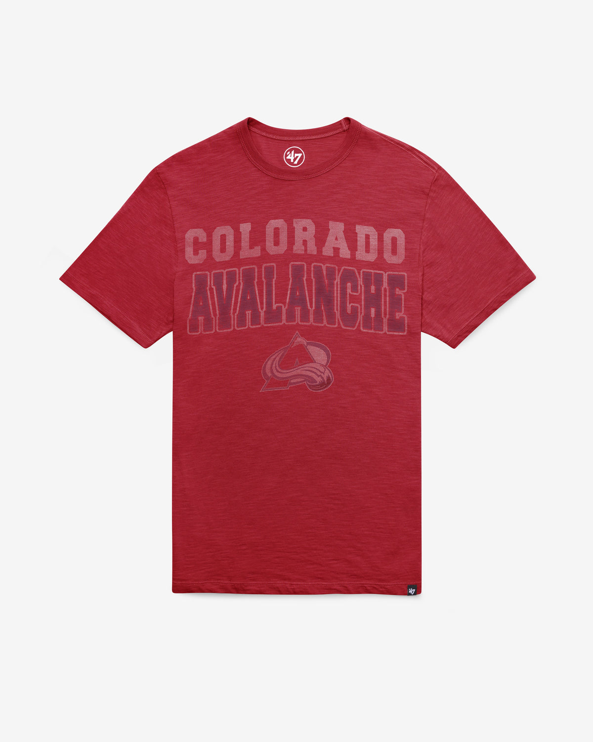 COLORADO AVALANCHE STADIUM WAVE '47 SCRUM TEE CARDINAL