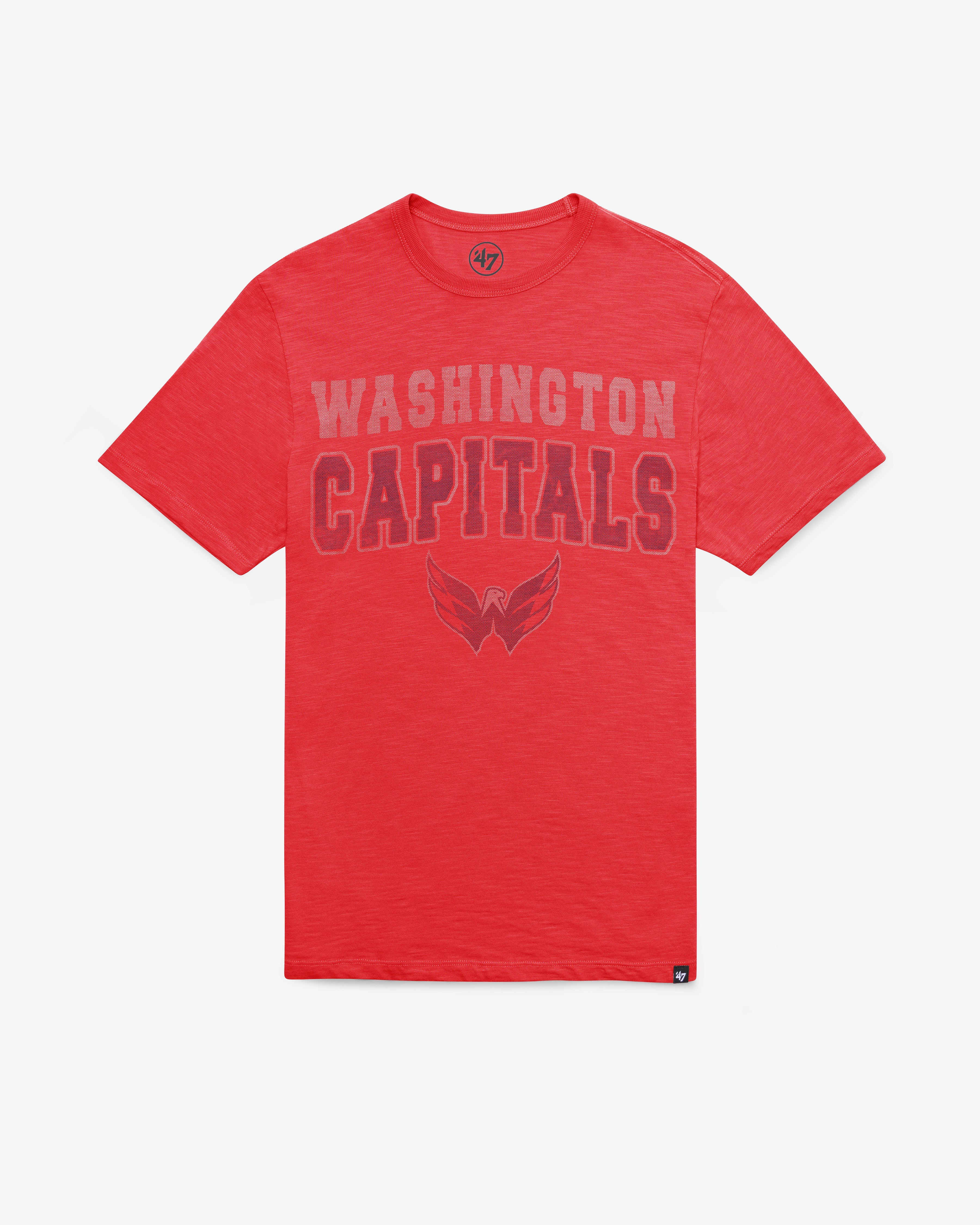 WASHINGTON CAPITALS STADIUM WAVE '47 SCRUM TEE RESCUE RED