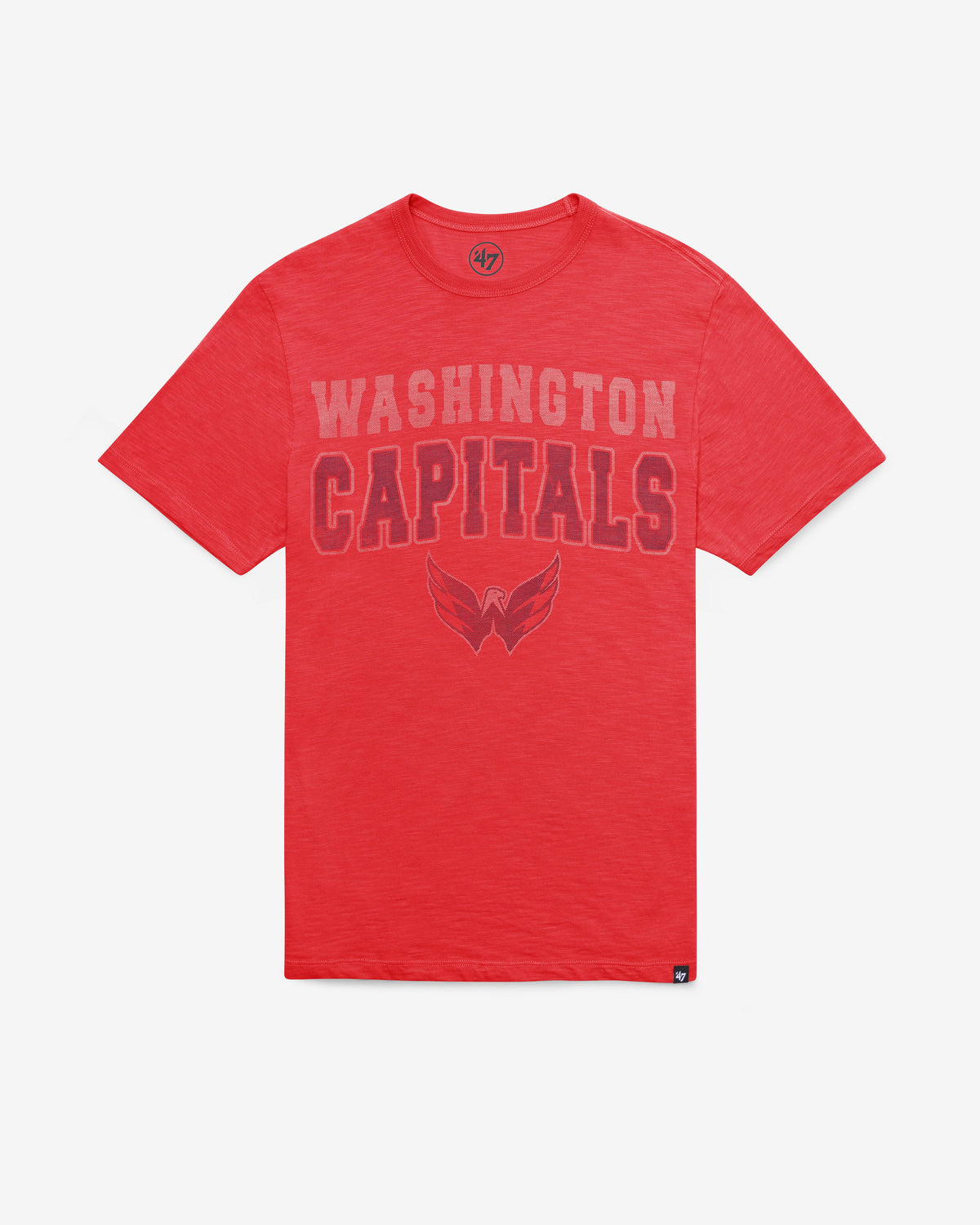 WASHINGTON CAPITALS STADIUM WAVE '47 SCRUM TEE RESCUE RED