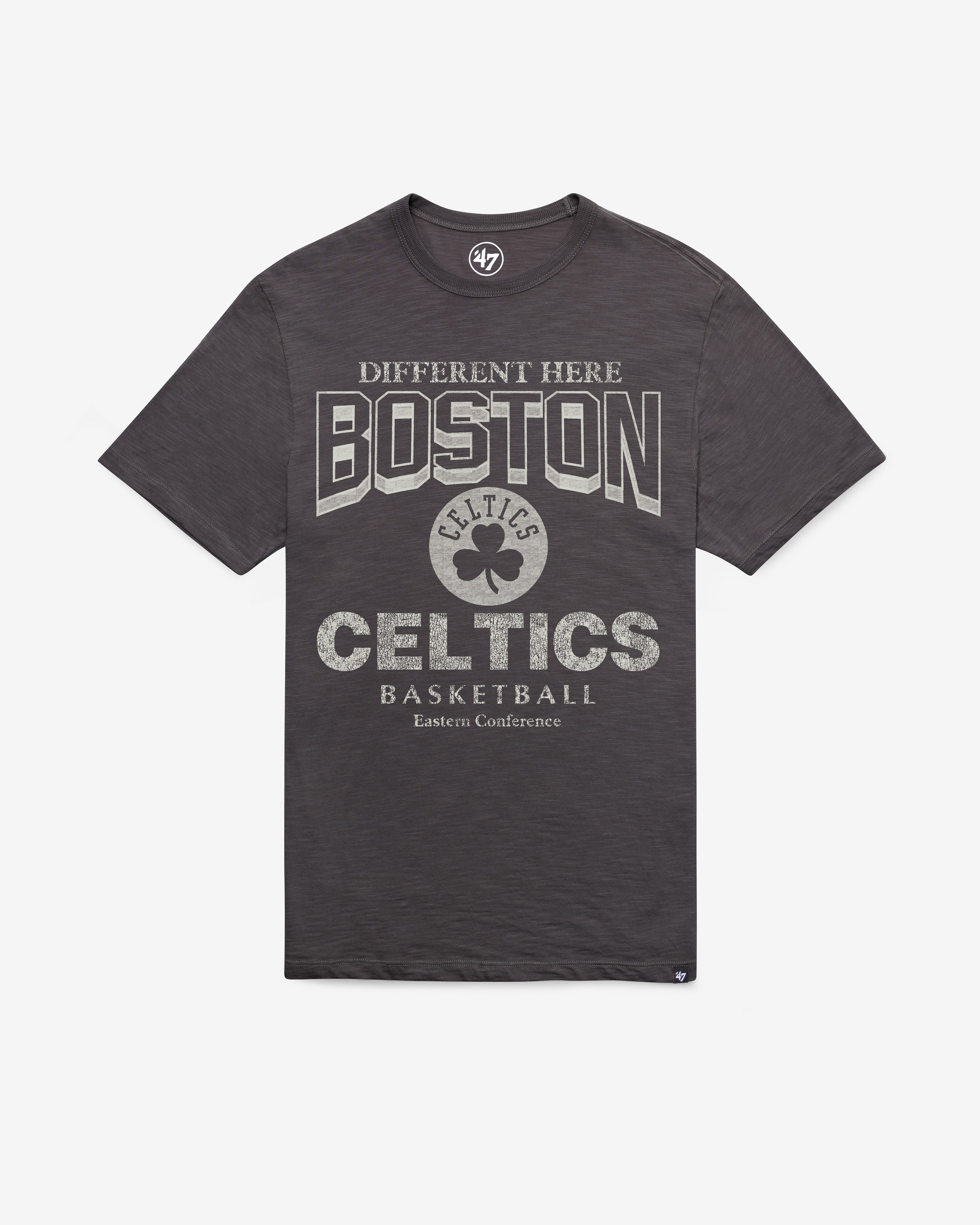 BOSTON CELTICS HEAD ON '47 SCRUM TEE CHARCOAL