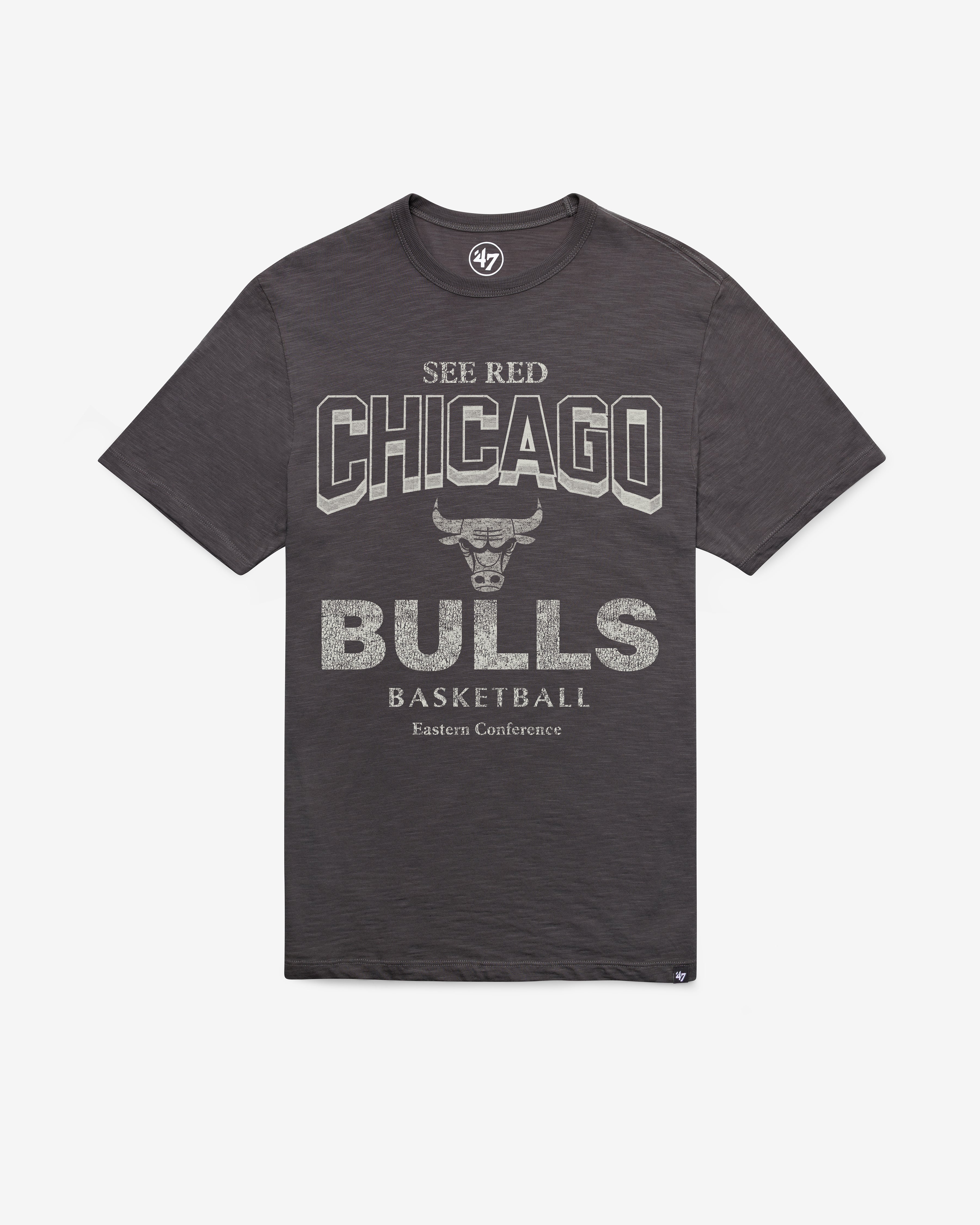 CHICAGO BULLS HEAD ON '47 SCRUM TEE CHARCOAL