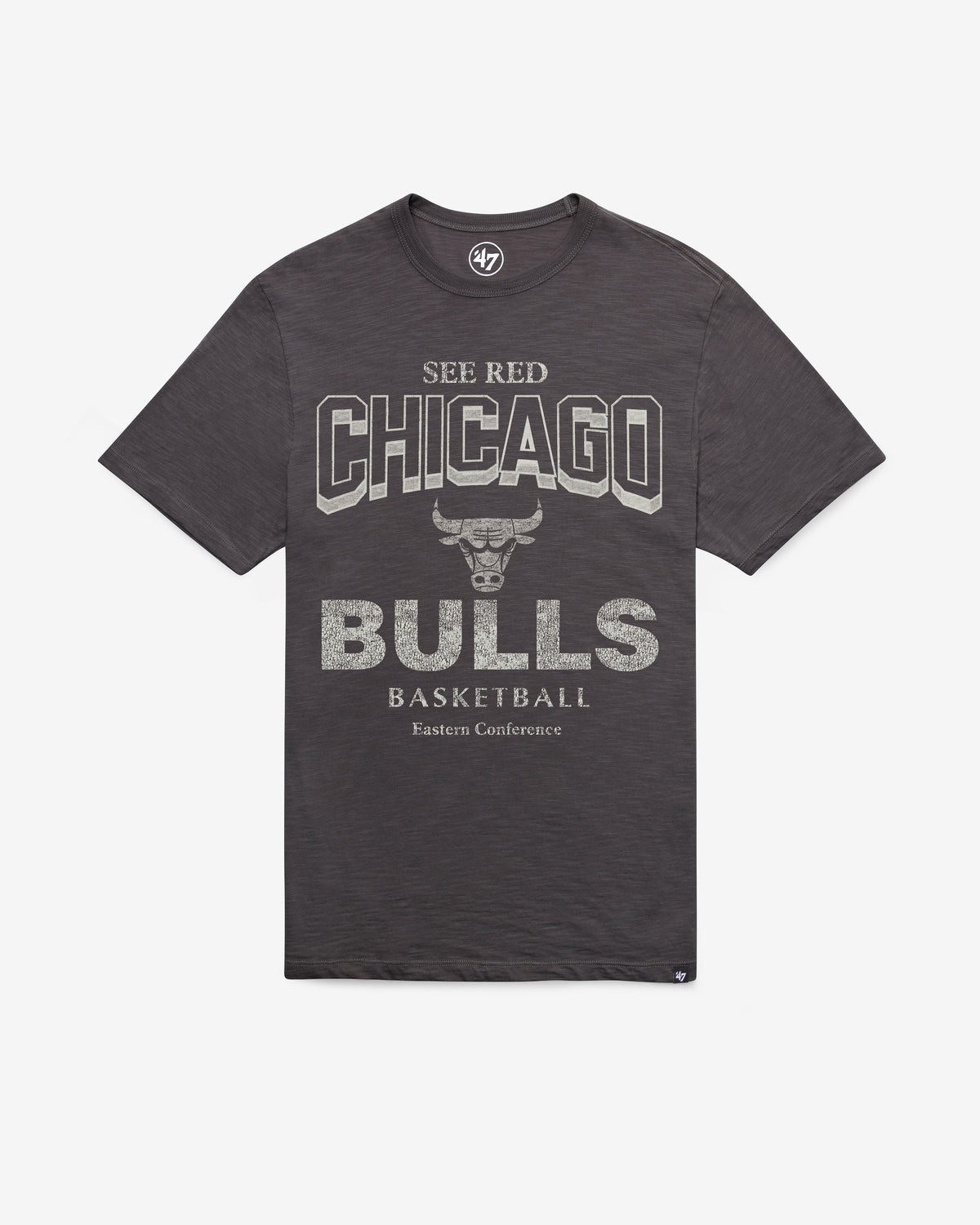 CHICAGO BULLS HEAD ON '47 SCRUM TEE CHARCOAL
