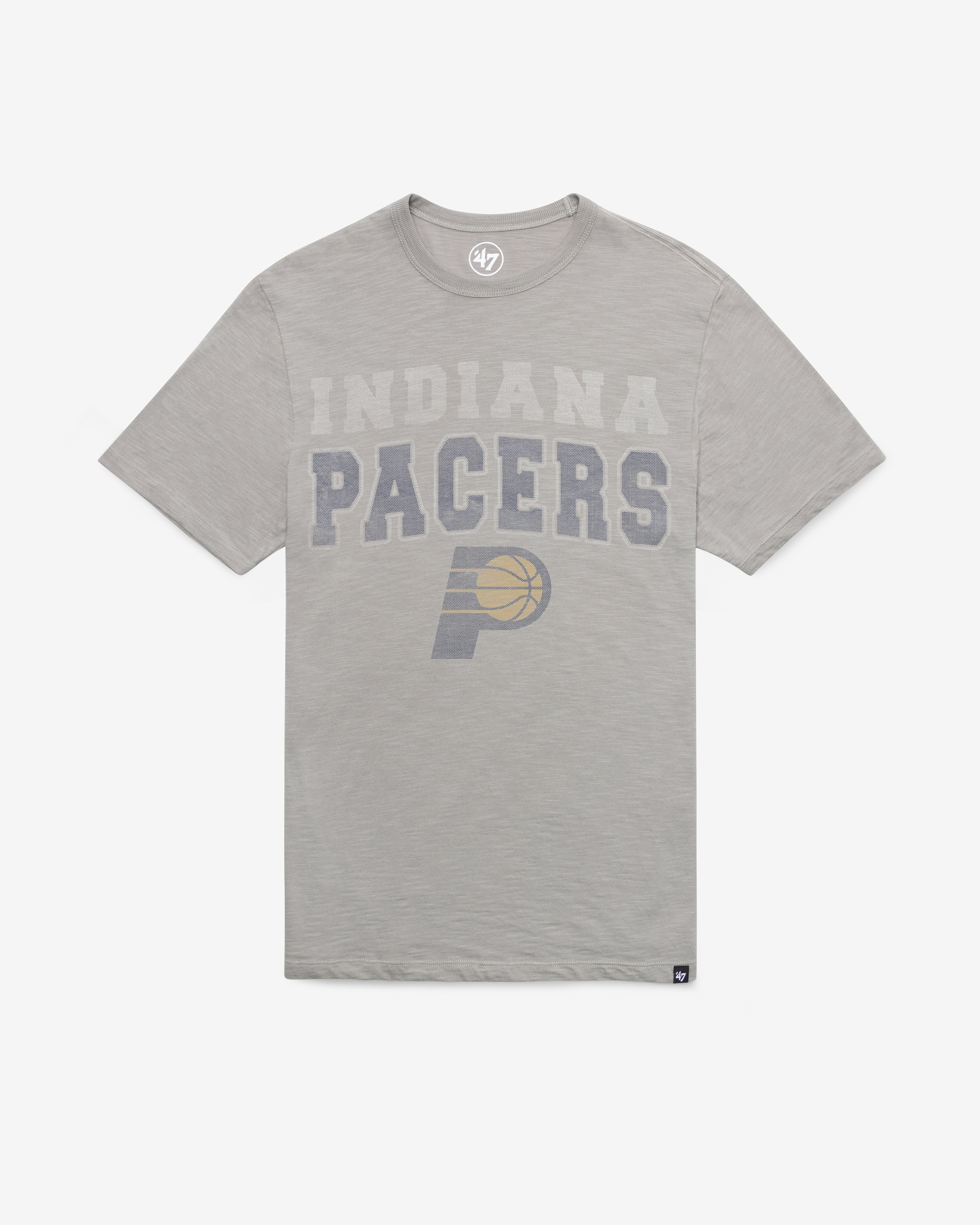 INDIANA PACERS STADIUM WAVE '47 SCRUM TEE WOLF GREY