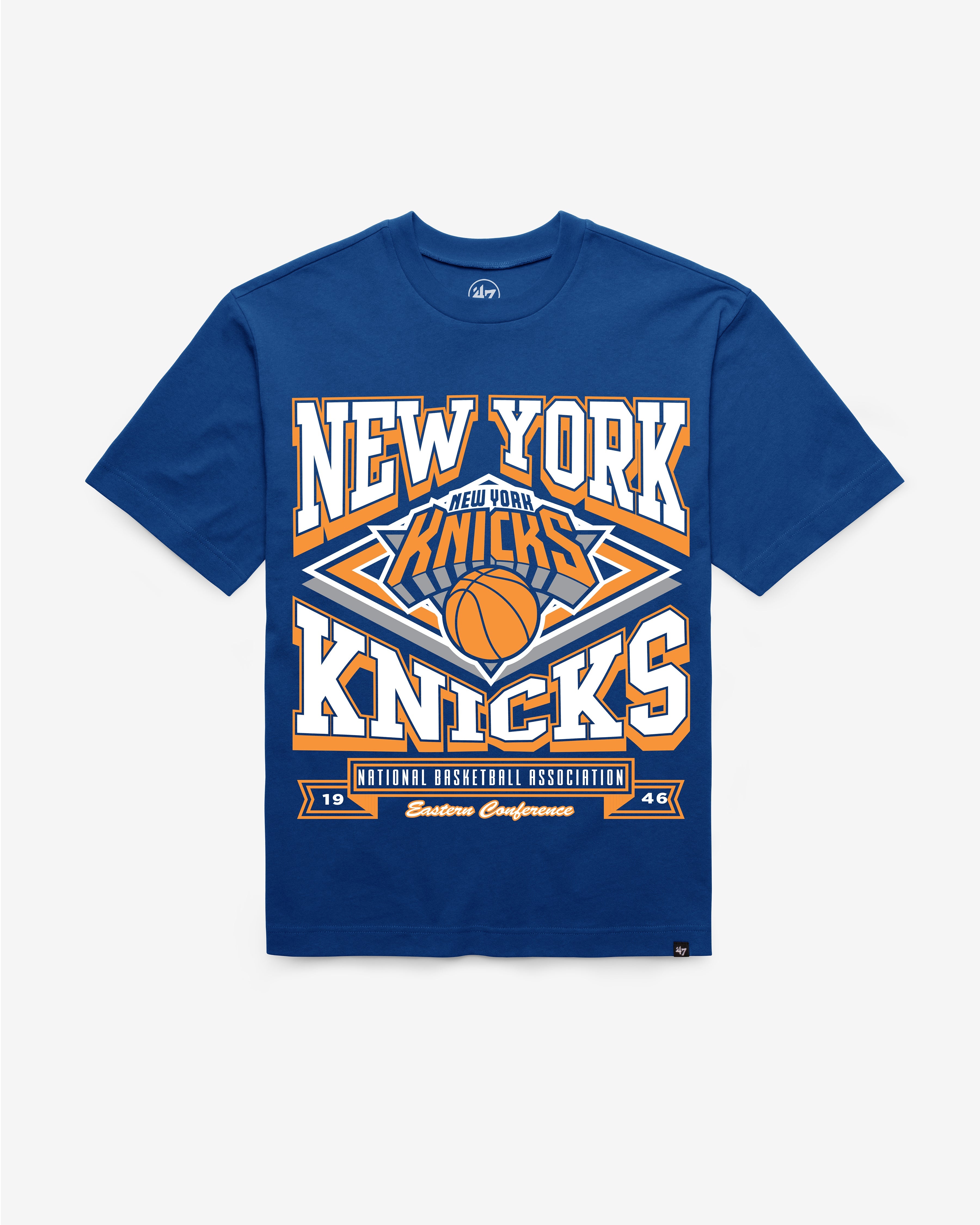 NEW YORK KNICKS HEATER '47 FOUNDATION TEE ROYAL