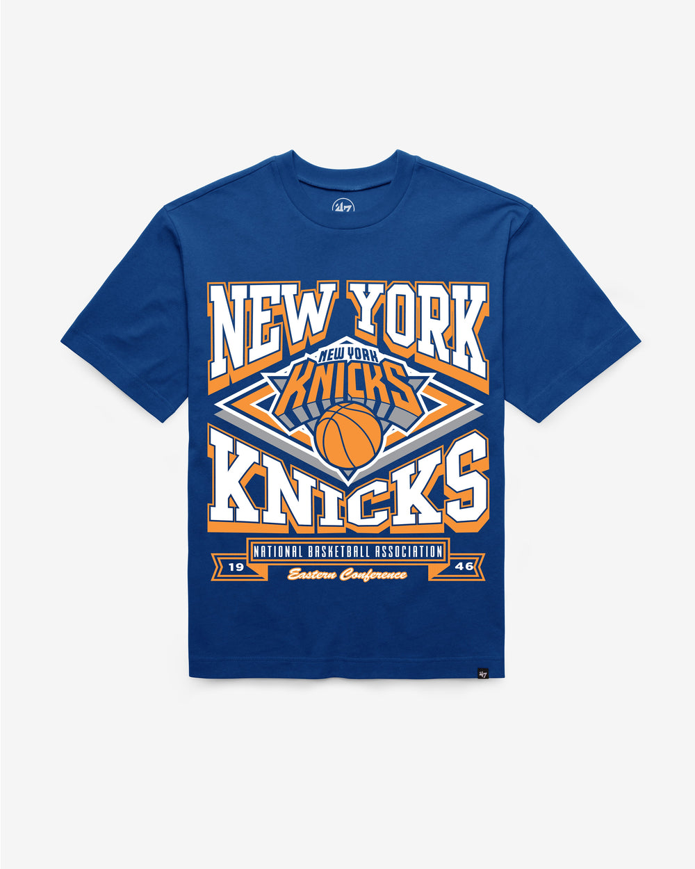NEW YORK KNICKS HEATER '47 FOUNDATION TEE ROYAL